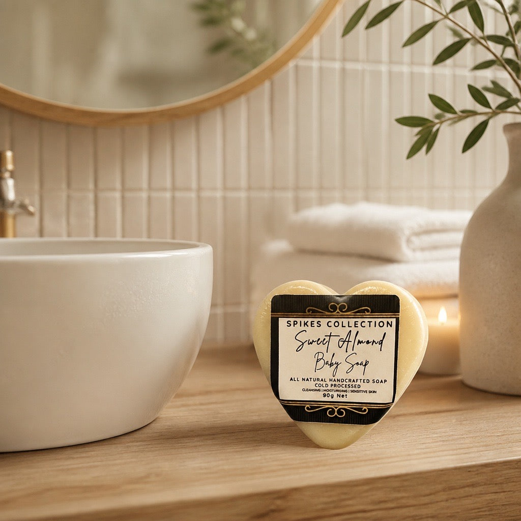 Sweet Almond Baby Soap Heart